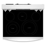 Whirlpool White Freestanding Electric Single Oven Convection Range (5.3 Cu. Ft.) - YWFES5730SW