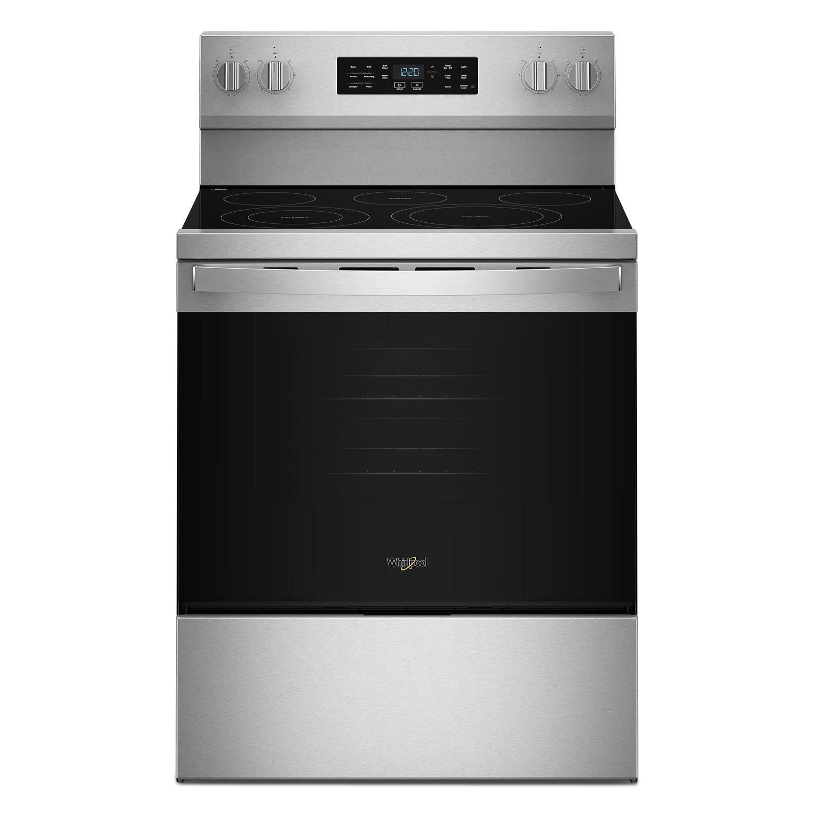 Whirlpool Fingerprint Resistant Stainless Steel Freestanding Electric Single Oven Convection Range (5.3 Cu. Ft.) - YWFES5730SZ
