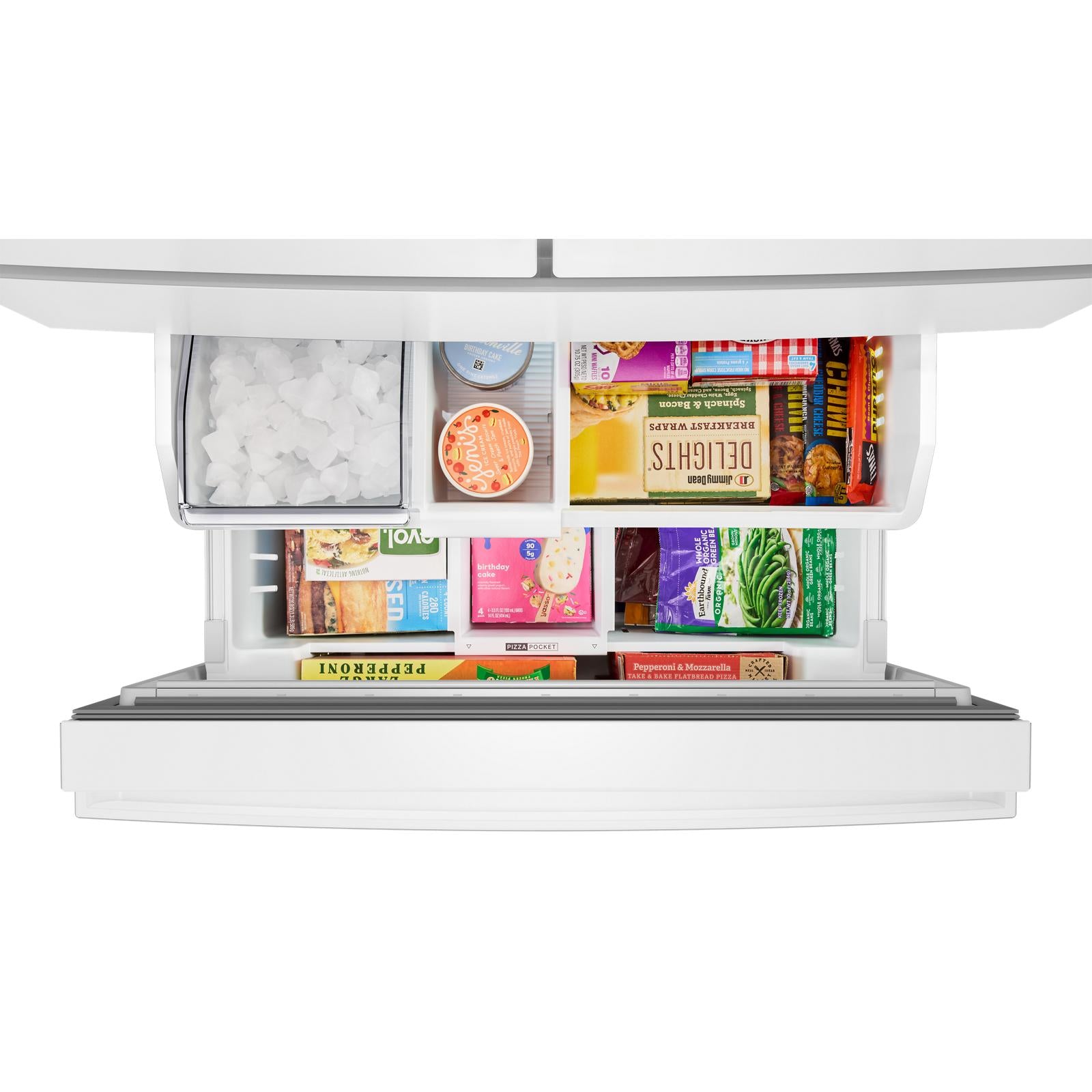 Whirlpool 36" 30 Cu. Ft. White French Door Refrigerator - WRMF3336SW