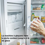 Whirlpool Réfrigérateur 29 pi³ de 36 po avec porte à 2 battants acier inoxydable résistant aux traces de doigts - WRMF3536SZ--