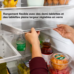 Whirlpool Réfrigérateur 29 pi³ de 36 po avec porte à 2 battants acier inoxydable noir résistant aux traces de doigts - WRMF3636SV--