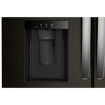 Whirlpool 36" 29 Cu. Ft. Print Resist Black Stainless Steel French Door Refrigerator - WRMF3636SV