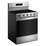 Whirlpool Fingerprint Resistant Stainless Steel Freestanding Gas Single Oven Convection Range (5.0 Cu. Ft.) - WFGS5730SZ