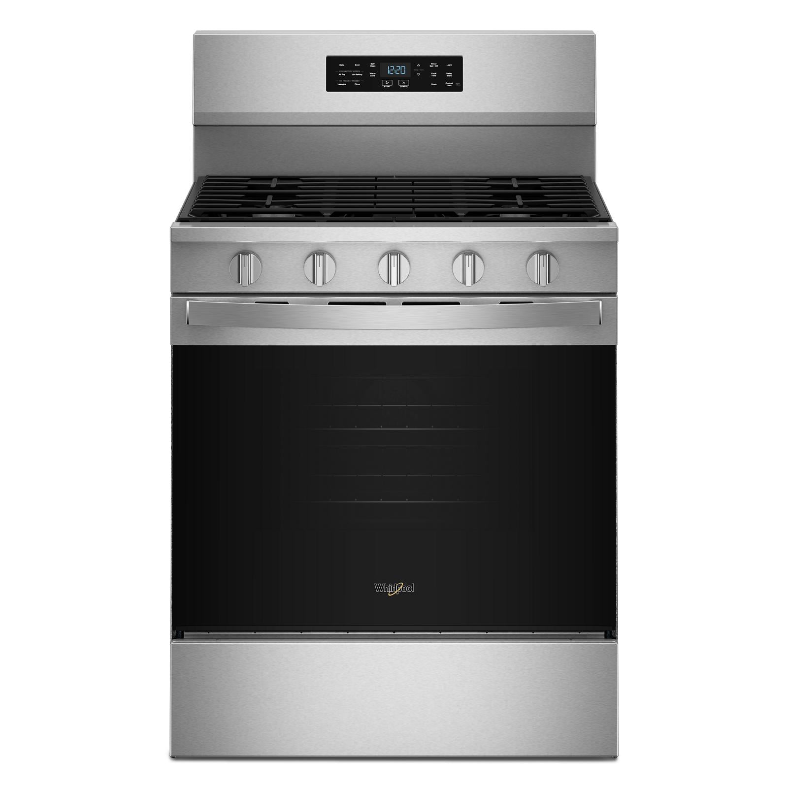 Whirlpool Fingerprint Resistant Stainless Steel Freestanding Gas Single Oven Convection Range (5.0 Cu. Ft.) - WFGS5730SZ