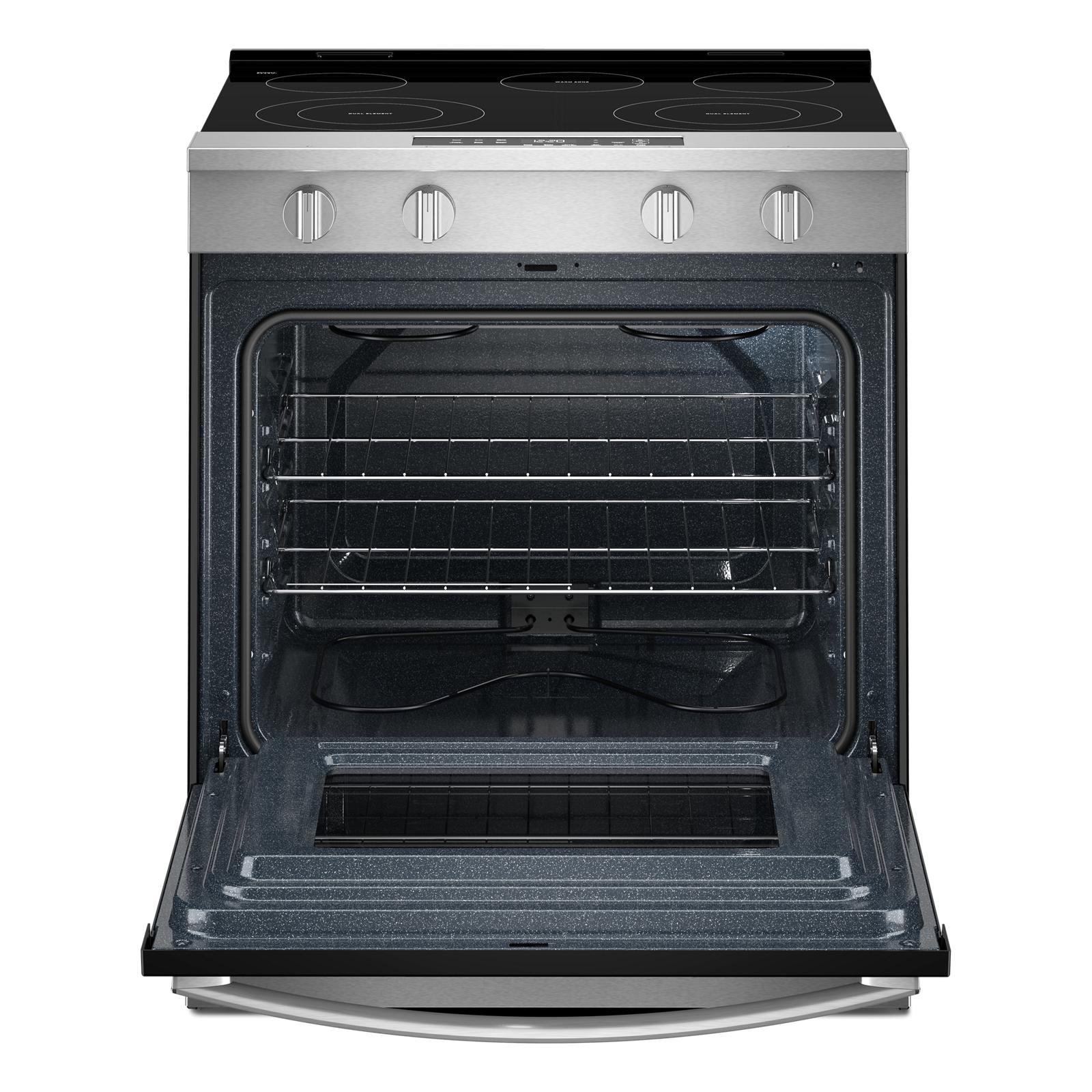 Whirlpool Stainless Steel Slide-In Smart Electric Range (5.3 Cu. Ft.)- YWSES3330TS