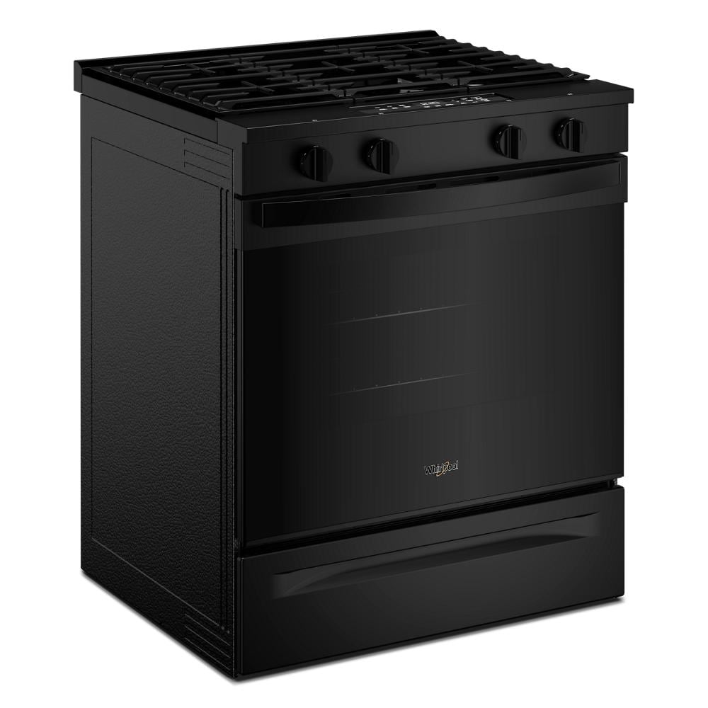 Whirlpool Black Slide-In Smart Gas Range (5.0 Cu. Ft.) - WSGS3330TB