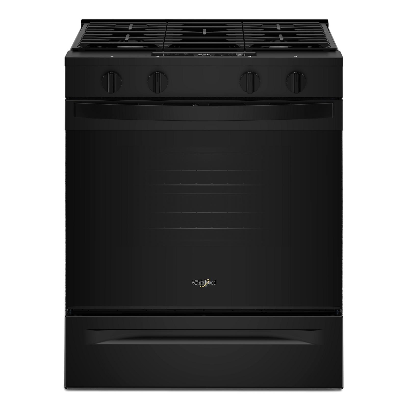 Whirlpool Black Slide-In Smart Gas Range (5.0 Cu. Ft.) - WSGS3330TB