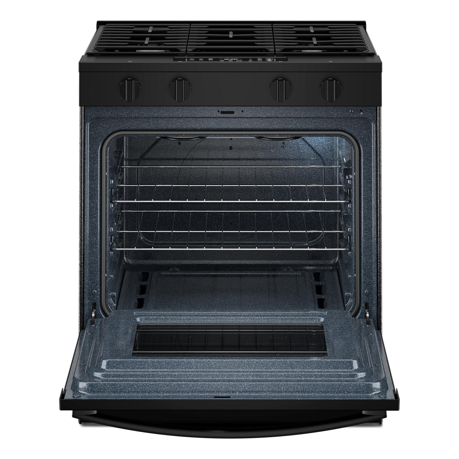 Whirlpool Black Slide-In Smart Gas Range (5.0 Cu. Ft.) - WSGS3330TB