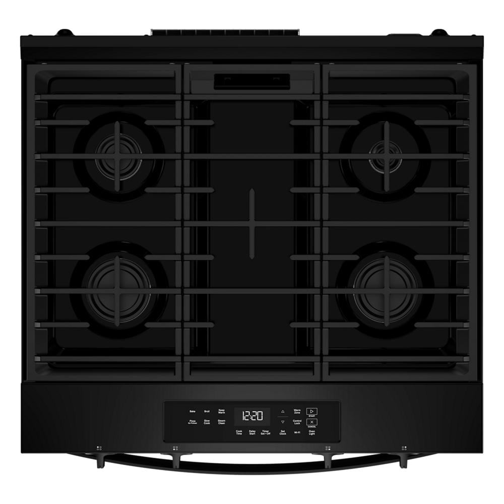 Whirlpool Black Slide-In Smart Gas Range (5.0 Cu. Ft.) - WSGS3330TB