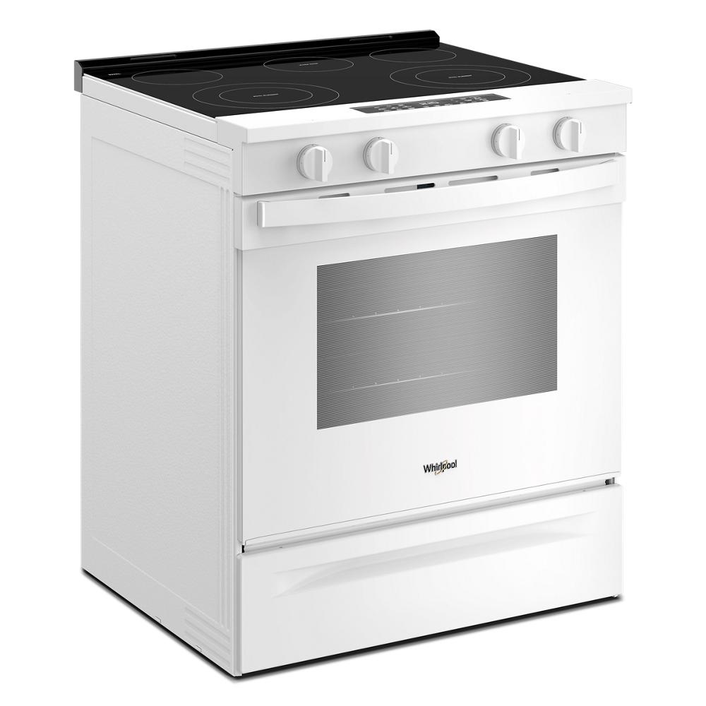 Whirlpool White Slide-In Smart Electric Convection Range (5.3 Cu. Ft.) - YWSES4530TW