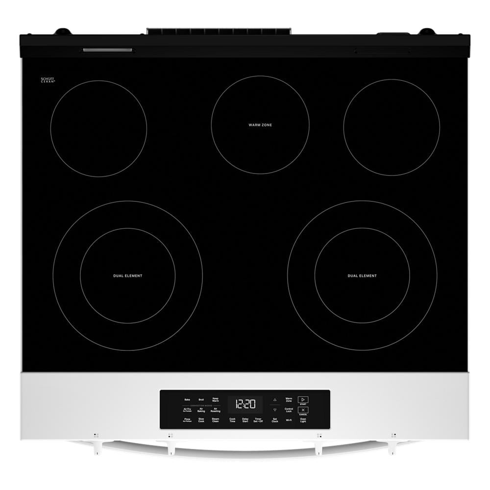 Whirlpool White Slide-In Smart Electric Convection Range (5.3 Cu. Ft.) - YWSES4530TW