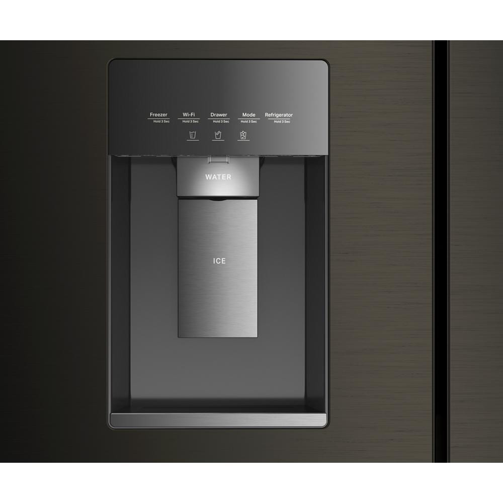 Whirlpool 36" 22.0 Cu. Ft. Black Stainless Steel Counter-Depth 4-Door French Door Refrigerator – WRMC5036RV