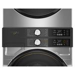 Whirlpool Radiant Silver Front Load Laundry Tower with FreshFlowTM Vent System and UV Clean Technology (5.2 cu. ft. Washer & 7.4 cu. ft. Electric Dryer) - YWEF5727TR