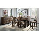 Whiskey Rivers 7-Piece Counter Height Set - Greyish Brown