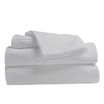 Nilus Queen Sheet Set - White