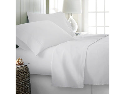 Rize Queen Sheet Set - White