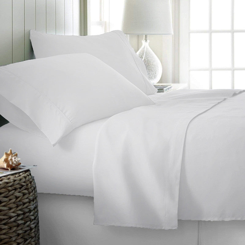 Rize Queen Sheet Set - White