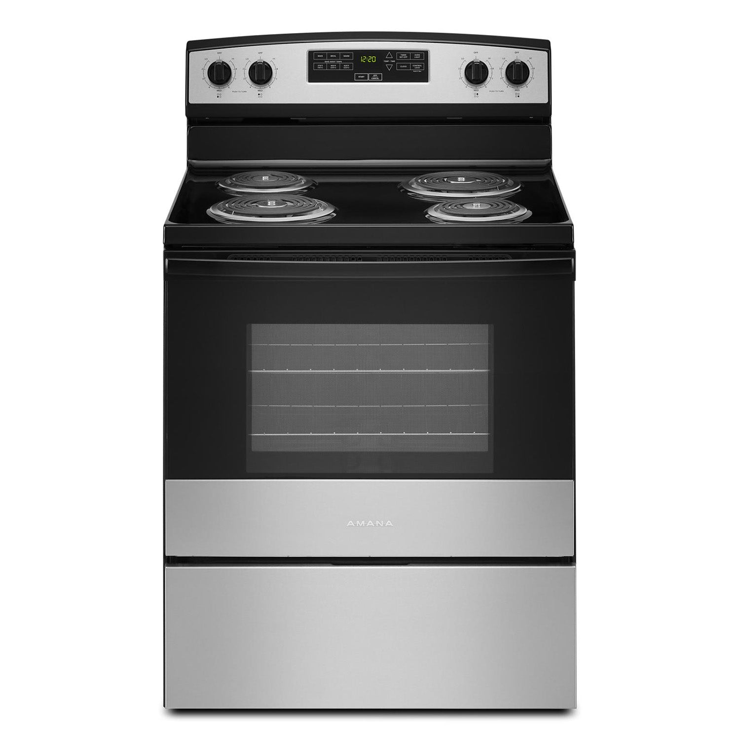 Amana 30" Stainless Steel Electric Range (4.80 Cu Ft) - YACR4303MMS