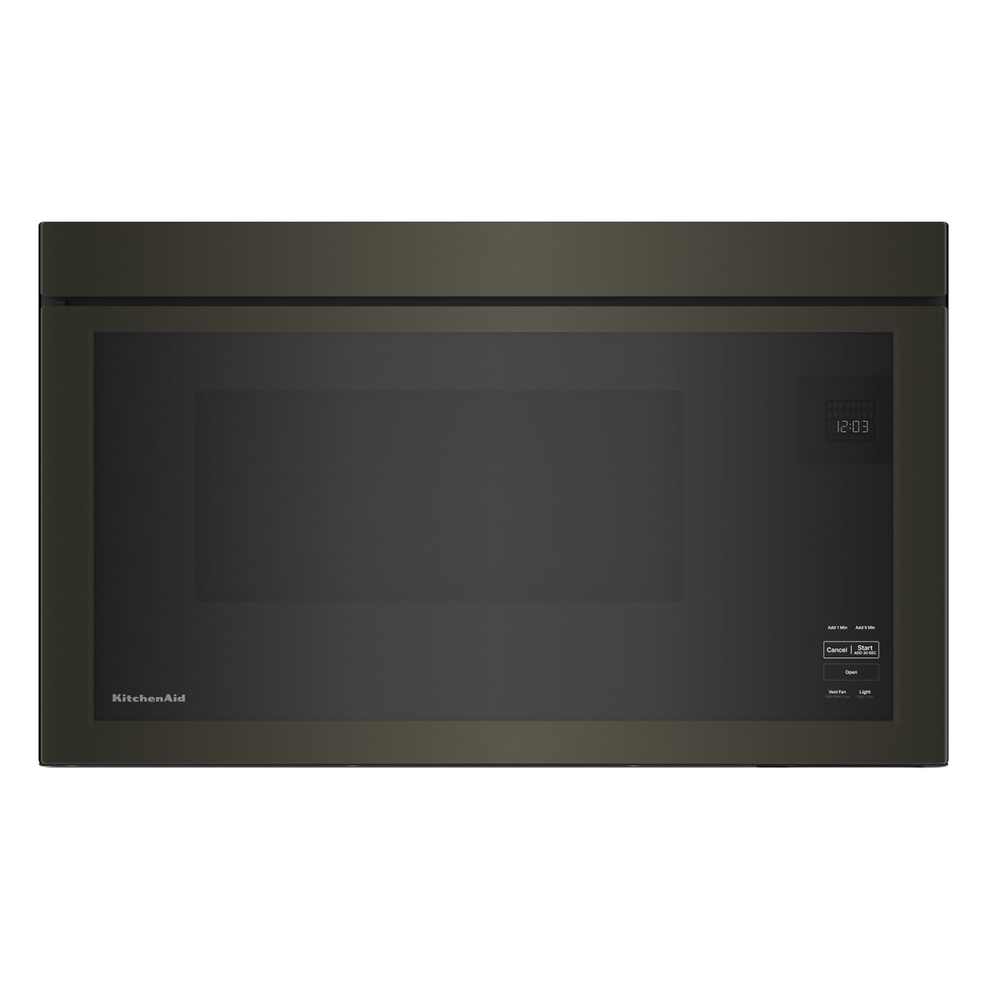 KitchenAid Black Stainless Over-the-Range Microwave (1.10 Cu Ft) - YKMMF330PBS