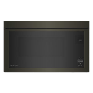 KitchenAid Four micro-ondes 1,1 pi cu avec hotte intégrée acier inoxydable noir YKMMF330PBS