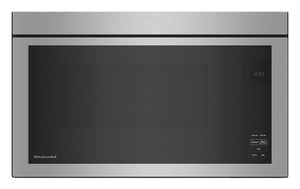 KitchenAid Four micro-ondes 1,1 pi cu avec hotte intégrée acier inoxydable PrintShieldMC YKMMF330PPS