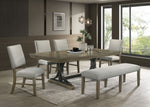 Yorkshire 6 - Piece Extendable Dining set - Warm Grey