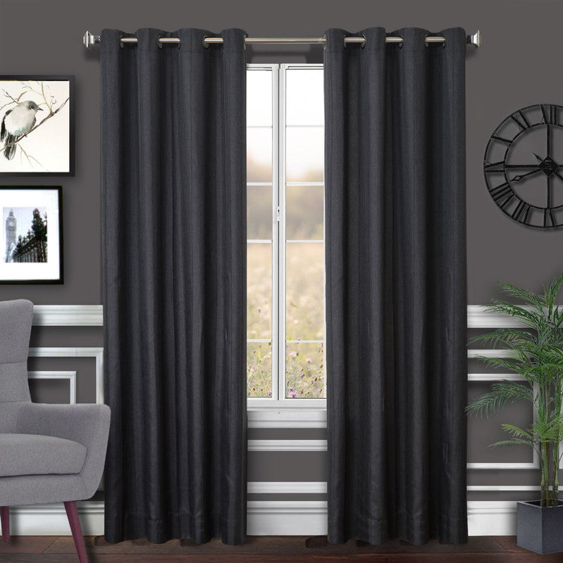 Dahab Blackout Drapery Panel (84 x 54) - Charcoal
