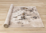 Autumn Drift 5'3" x 7'7" Distressed Foliage Area Rug - Light Brown, Beige