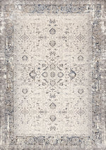 Chateau Charm 6'7" x 9'6" Elegant Classic Area Rug - Grey, Beige