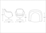 Handan Swivel Accent Chair - Red