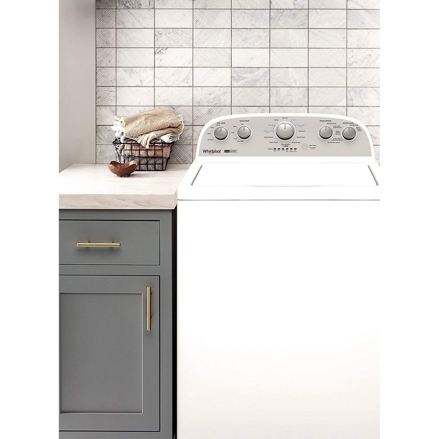 Whirlpool White Top Load Washer (4.4 Cu Ft) - WTW4957PW