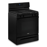 Whirlpool 30" Black Gas Range (5.00 Cu. Ft) - WFG515S0MB