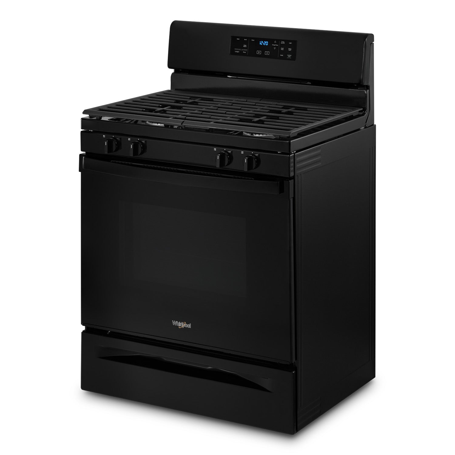 Whirlpool 30" Black Gas Range (5.00 Cu. Ft) - WFG515S0MB