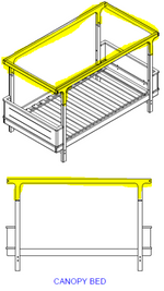 Jayde Bunk Bed Canopy - Natural
