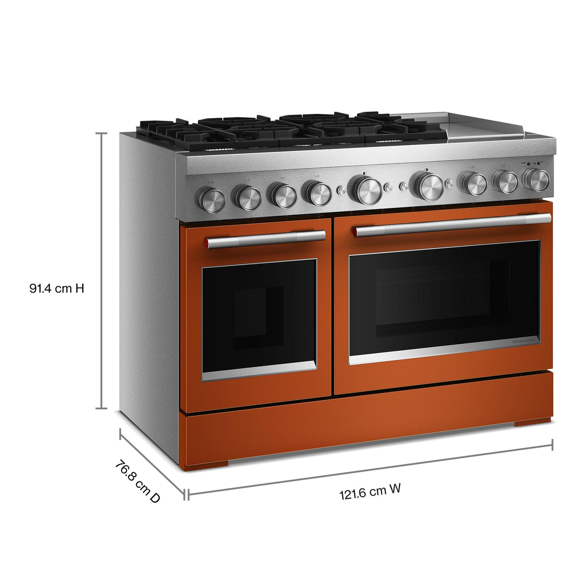 KitchenAid Scorched Orange Slide-In Range (6 cu. ft.) - KFDD948SSC