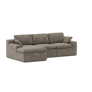 Soho All Foam Sectional - Brown