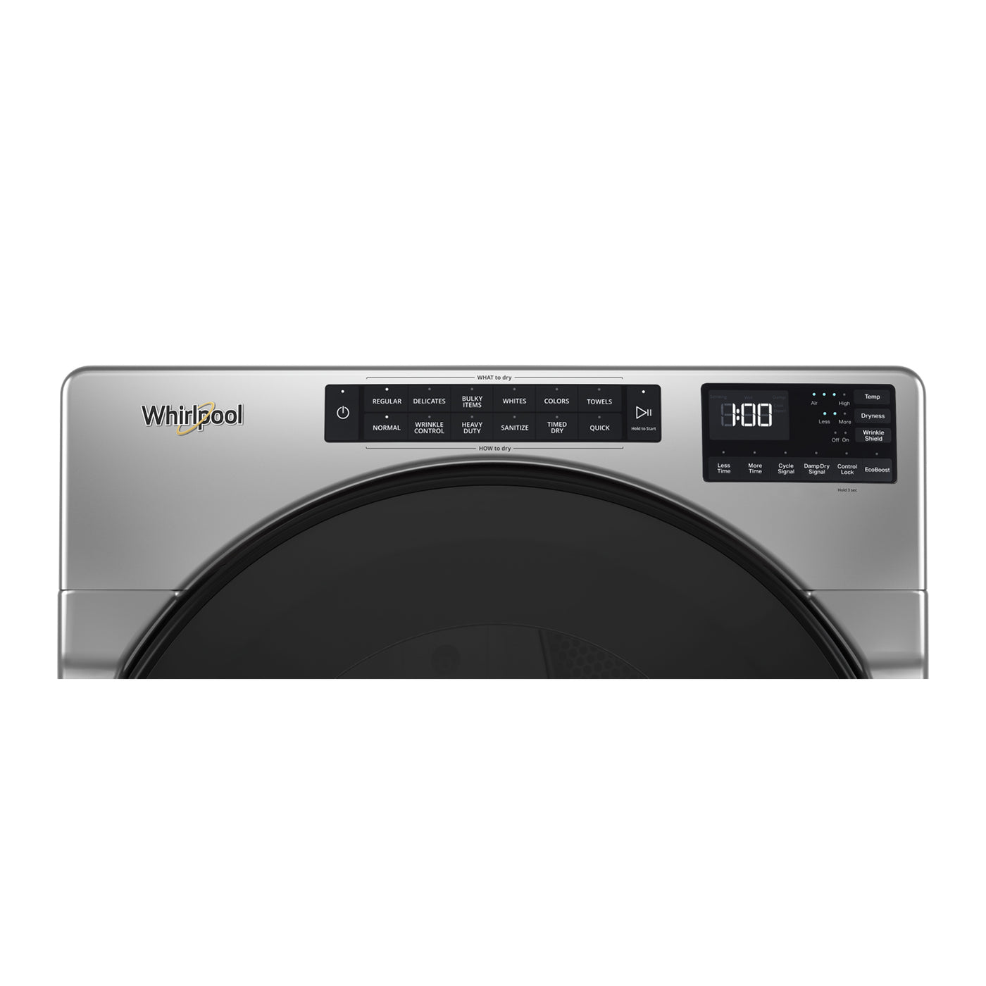 Whirlpool Chrome Shadow Front-Load Washer (5.8 cu. ft.) & Gas Dryer (7.4 cu. ft.) - WFW6605MC/WGD5605MC