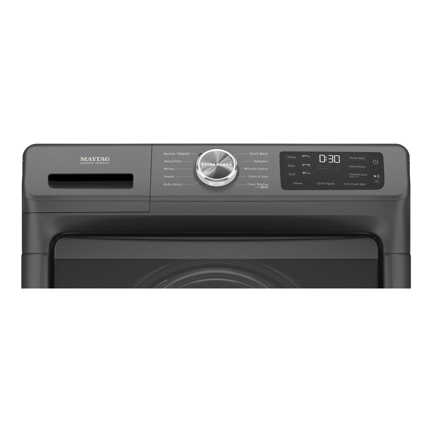 Maytag Volcano Black Front-Load Washer (5.2 cu. ft.) & Gas Dryer (7.3 cu. ft.) - MHW5630MBK/MGD6630MBK