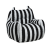 Parker Fauteuil en mousse pour enfant – blanc et noir