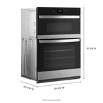 Whirlpool Fingerprint Resistant Stainless Steel Combi Wall Oven (6.4 Cu Ft) - WOEC7030PZ
