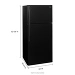 Whirlpool 28" 14.3 Cu. Ft. Black Top-Freezer Refrigerator - WRT314TFDB