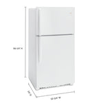 Whirlpool 33" 21.3 Cu. Ft. White Top-Freezer Refrigerator - WRT541SZDW
