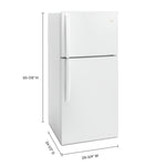 Whirlpool 30" 19.2 Cu. Ft. White Top-Freezer Refrigerator - WRT549SZDW