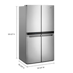Whirlpool Fingerprint Resistant Metallic Steel French 4 Door Refrigerator (19.4 cu.ft.) - WRQA59CNKZ