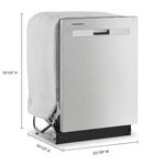 Whirlpool 24" Fingerprint Resistant Stainless Steel Dishwasher (55 dBA) - WDP540HAMZ