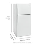 Whirlpool White Top-Freezer Refrigerator (18.2 Cu. Ft.) WRT318FZDW