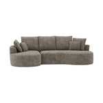 Ibiza All Foam Sectional - Brown