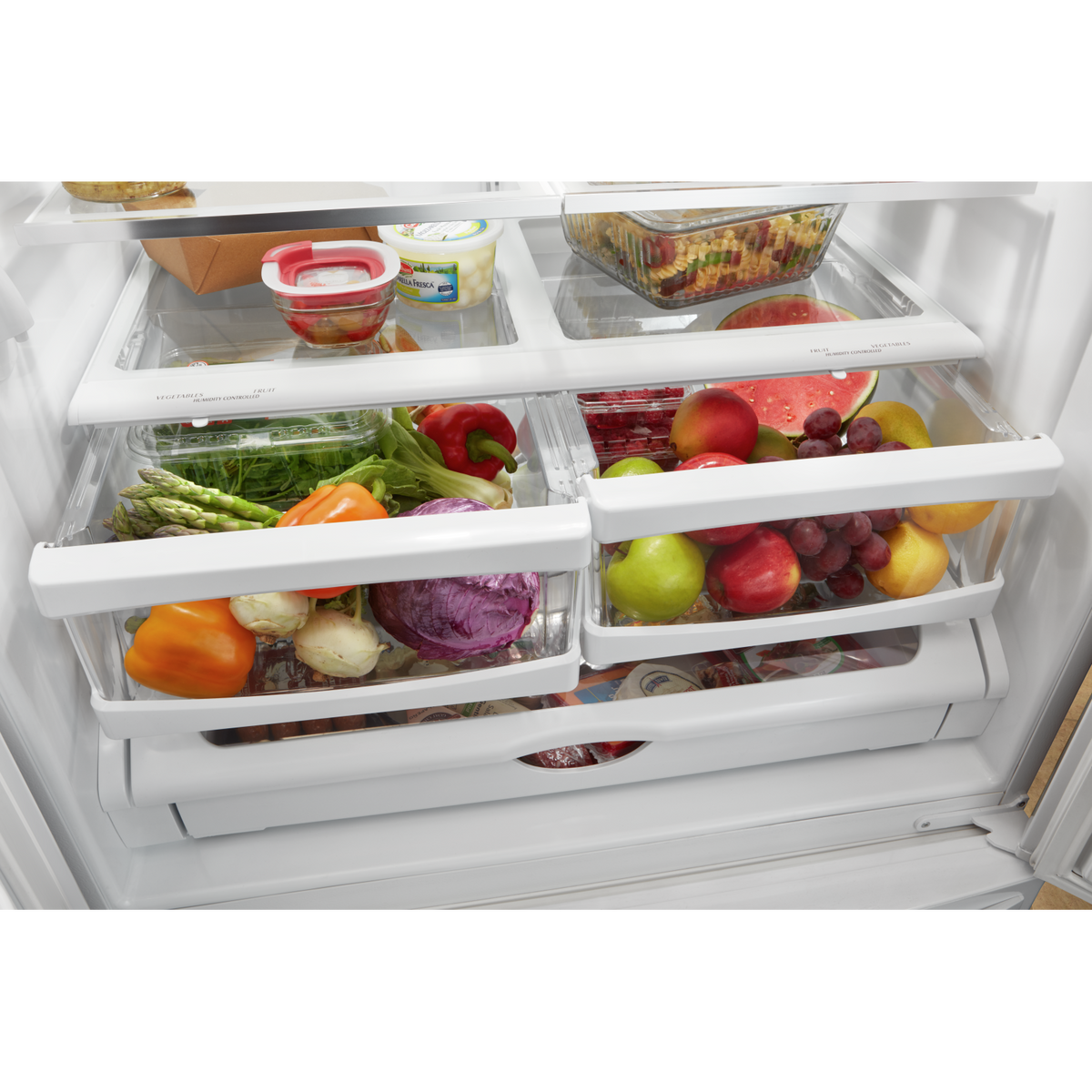 Whirlpool White Counter-Depth French Door Refrigerator (20 Cu. Ft.) - WRF540CWHW