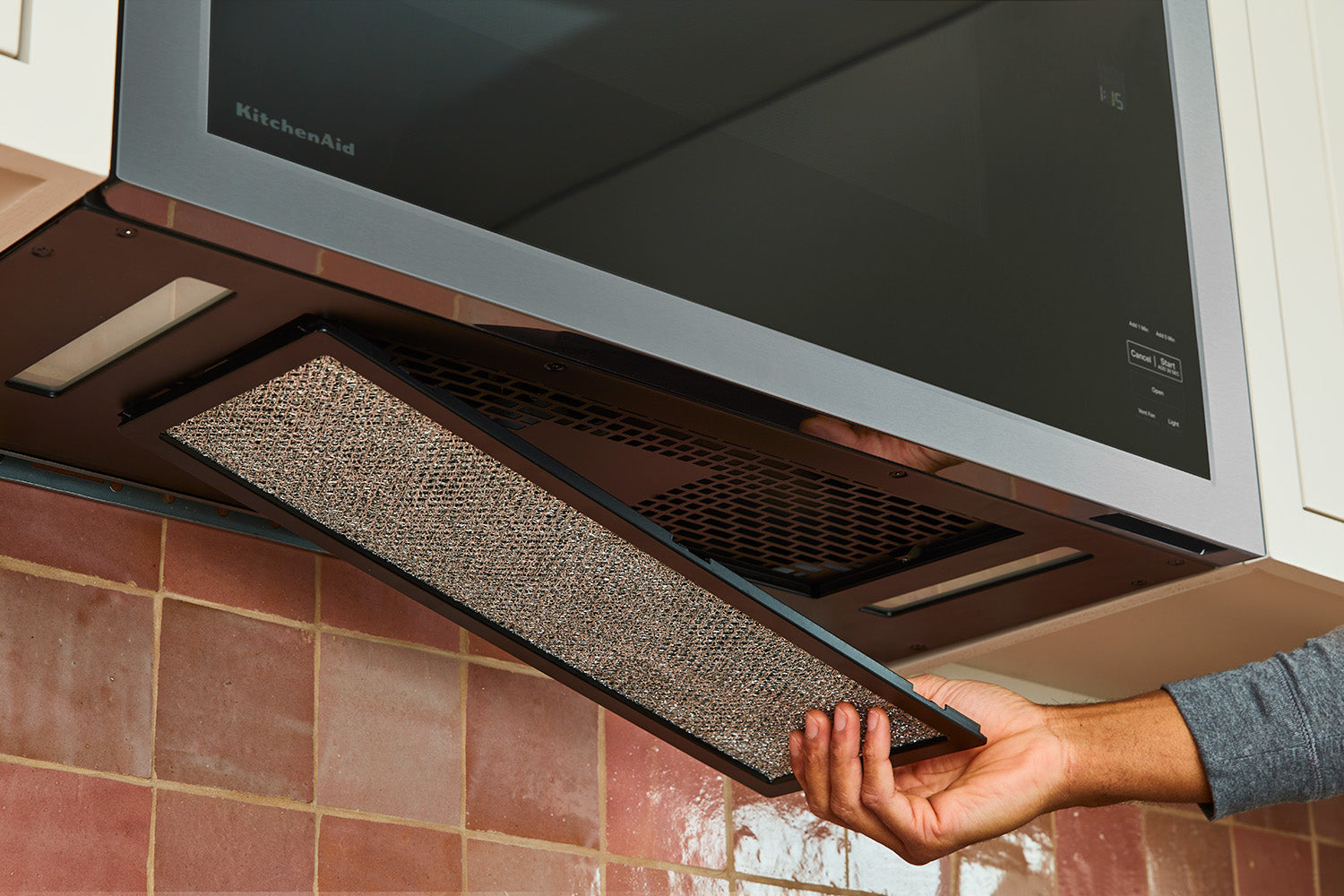 KitchenAid PrintShield Stainless Over-the-Range Microwave (1.10 Cu Ft) - YKMMF330PPS