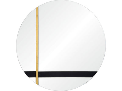 Bridgeport Mirror - Gold Leaf/Black